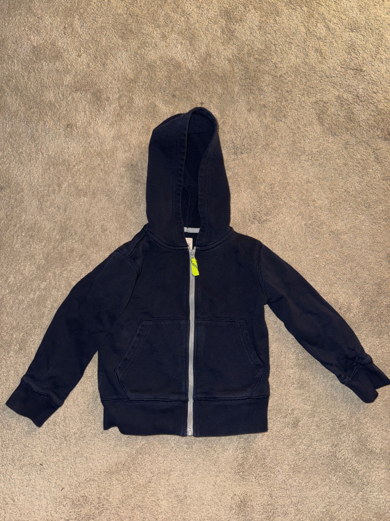 Crew Cut Navy Zipper Sweater Xxs